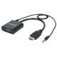 Перехідник HDMI M -> VGA F (з аудіо інтерфейсом) Manhattan