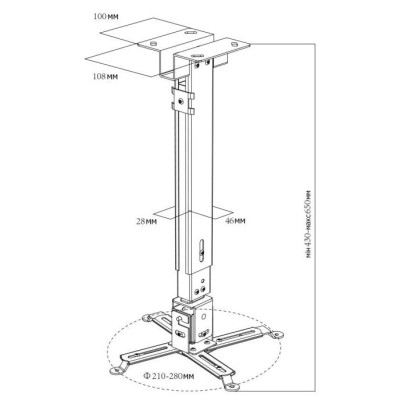 Кріплення для проектора CHARMOUNT CT-PRB-1MV
