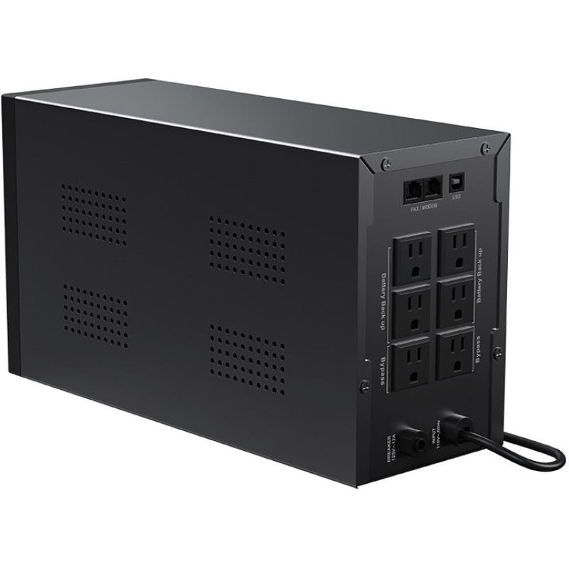 ДБЖ Marsriva MR-UF1250, 1250ВА/750Вт, Line-Interactive, LED version, 3хSchuko, 2*12V/9Ah