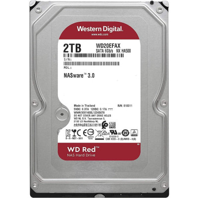 HDD 2000Gb, 5400rpm, WD RED, 256M, SATA III (WD20EFAX)