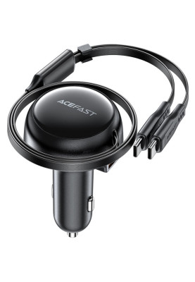 Автозарядка 3xUSB 53W (2xUSB-C+USB-A) + cable USB-C 2in1 B13 Acefast
