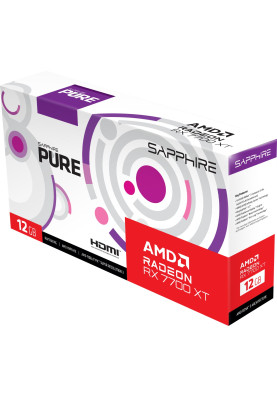 AMD Radeon RX 7700 XT Sapphire PURE GAMING OC, 12GB GDDR6, 192 bit, PCI-Express 4.0 x16