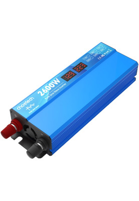 Інвертор автомобільний Choetech 12\220V 2600W (1300Вт), чиста синусоїда