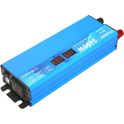 Інвертор автомобільний Choetech 12\220V 2600W (1300Вт), чиста синусоїда