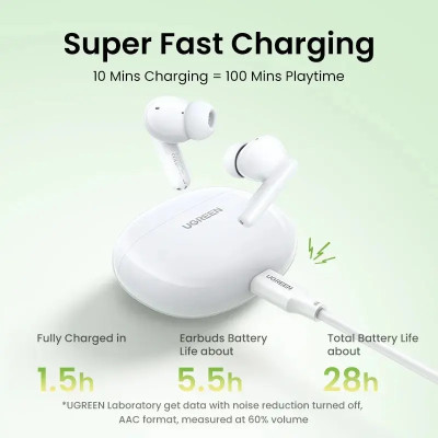 Навушники TWS UGREEN HiTune T3C Earbuds (WS207) Білі