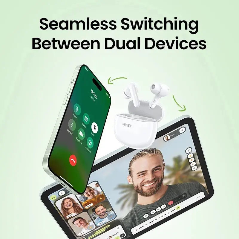 Навушники TWS UGREEN HiTune T3C Earbuds (WS207) Білі