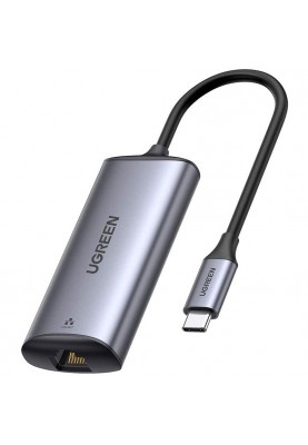 Перехідник USB 3.1 Type-C --> Ethernet RJ45 1000Mb CM275 cірий Ugreen