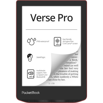 Електронна книжка PocketBook  Verse Pro (PB634) Passion Red
