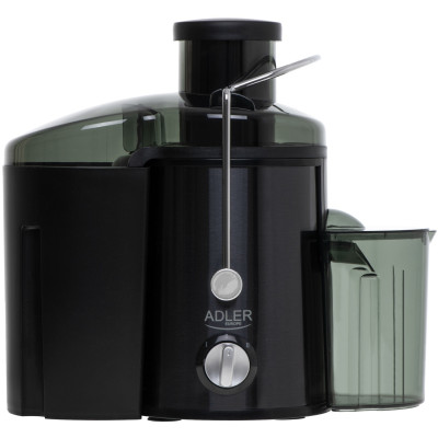 Соковитискач Adler AD 4132 dark inox 600Вт/ контейнер для соку-0,45л/ контейнер для м'якоті-1,5л