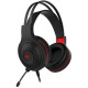 Ігрова гарнітура Havit HV-H2011D, RGB пiдсвiтка black/red