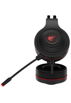 Ігрова гарнітура Havit HV-H2011D, RGB пiдсвiтка black/red