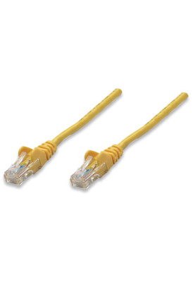 Патчкорд UTP Cat.5e ( 0.5м жовтий), Intellinet, Біметал, ССА
