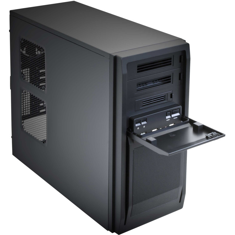 Корпус Chieftec LIBRA LF-02B-OP ATX, без БЖ, Black