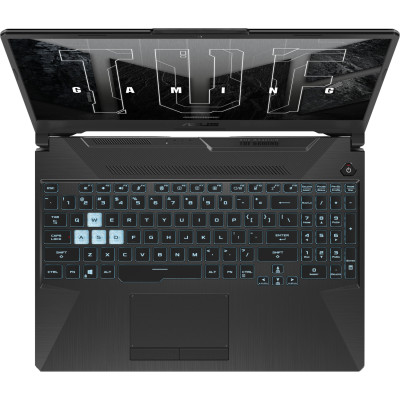 Ноутбук ASUS TUF Gaming A15 15.6`FHD IPS 144Hz/R5-7535HS/16/512SSD/RTX2050 4GB/DOS/Black (FA506NF-HN031)