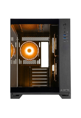 Корпус Chieftec VISIO GM-30B-TG-OP ATX, без БЖ, Black