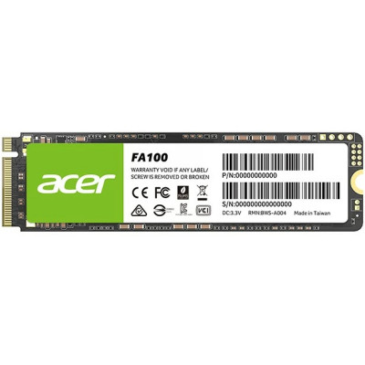 Накопичувач SSD 256GB Acer FA100 M.2 2280 NVMe 1.4 PCIe Gen 3x4 3D NAND, Retail