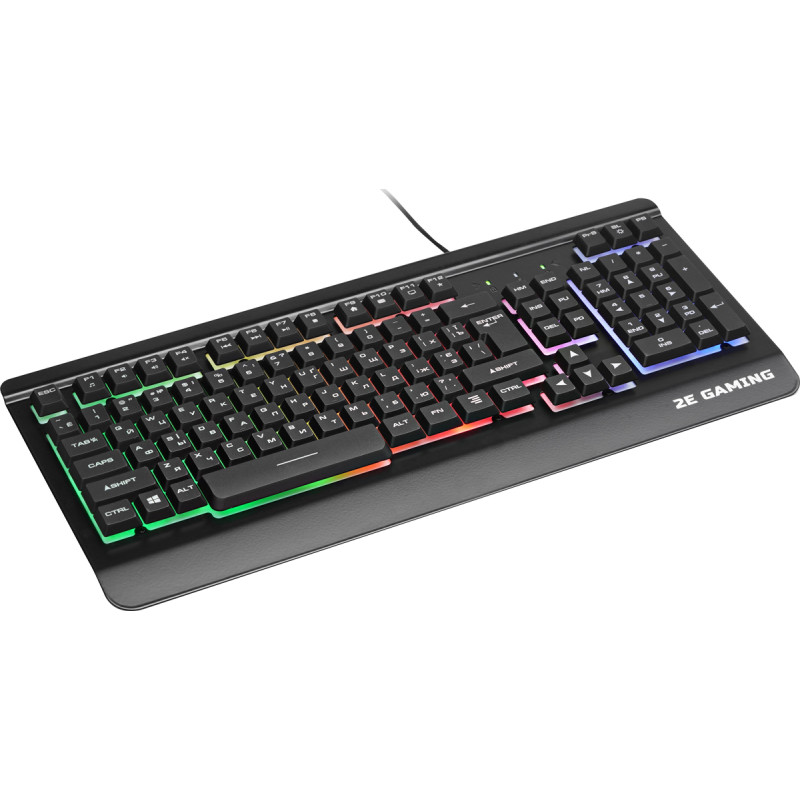 Клавіатура ігрова 2E Gaming KG320 LED USB Black Ukr