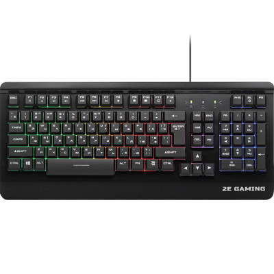 Клавіатура ігрова 2E Gaming KG320 LED USB Black Ukr