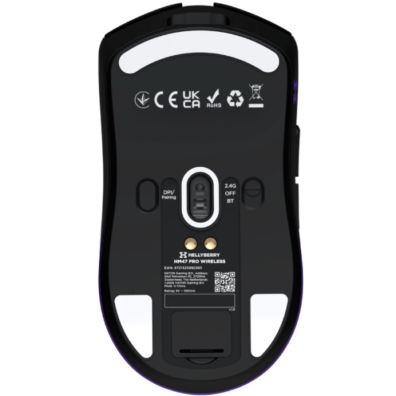 Миша HATOR Hellyberry HM47 PRO Black-violet gradient