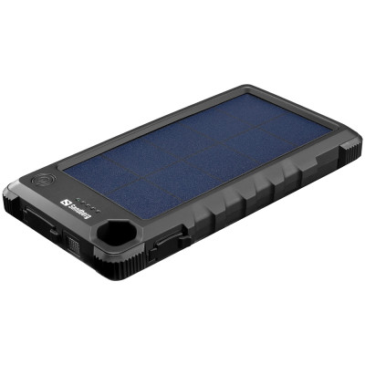 Повербанк сонячна Sandberg Outdoor 10000 mAh, USB, Type-C OUT, LED ліхтар