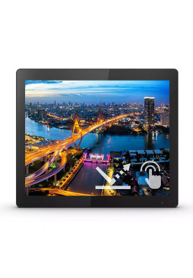 TFT 15" Philips 152B1TFL, сенсорний, Open Frame, 5:4, 1024x768, 75Hz, 450кд/м², VGA, DVI-D, HDMI,
