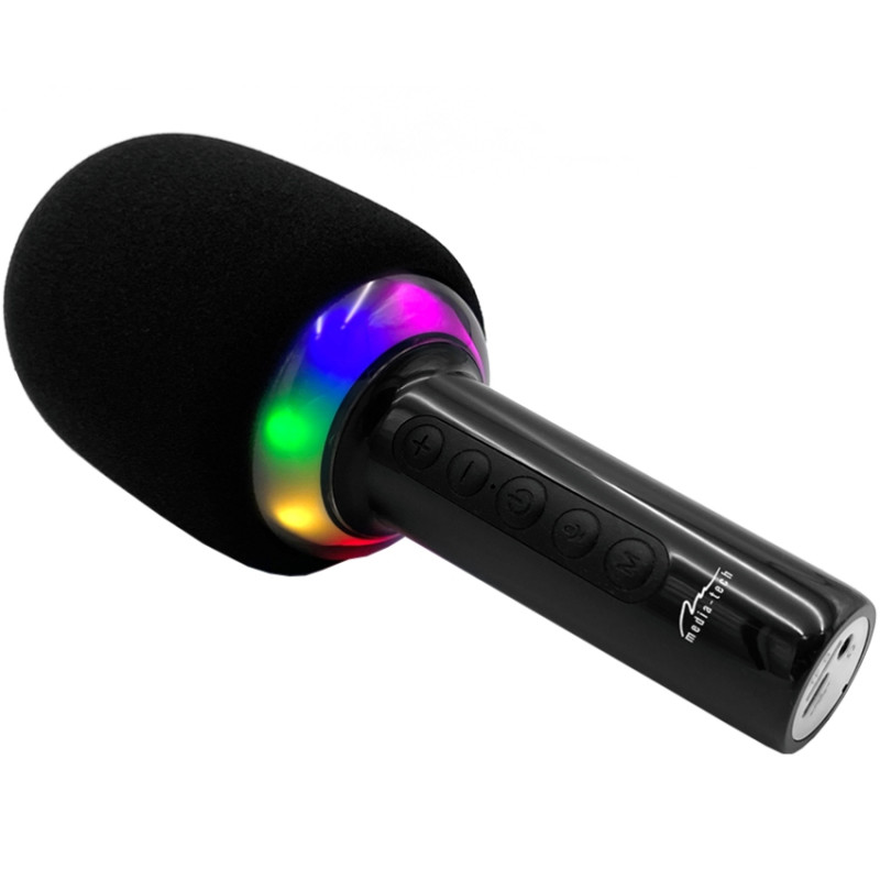 Мiкрофон Media-Tech Karaoke IDOL, Wireless, Bluetooth колонка, RGB, чорний