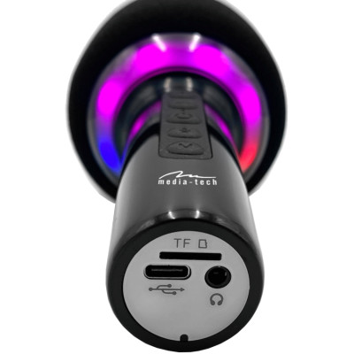 Мiкрофон Media-Tech Karaoke IDOL, Wireless, Bluetooth колонка, RGB, чорний