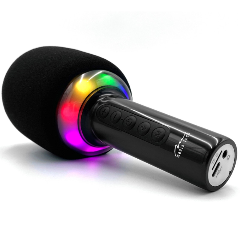 Мiкрофон Media-Tech Karaoke IDOL, Wireless, Bluetooth колонка, RGB, чорний