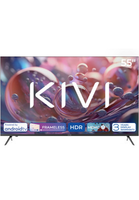 TV 55 Kivi 55U760QB UHD/DLED/T2/Android 11/2 x 12W/HDMI/Wi-Fi/VESA 200x200 M6/Black