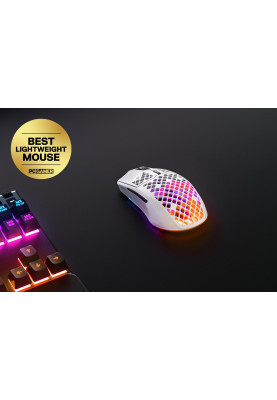 Мишка SteelSeries Aerox 3 Wireless Snow, RGB, 18000dpi., 6кн., біла