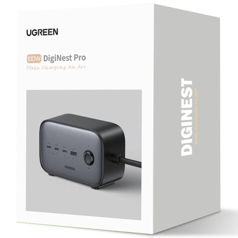 Зарядний пристрій 4xUSB 100W Nexode Pro (3хUSB-C+USB-A+2xSchuko) CD270 Ugreen