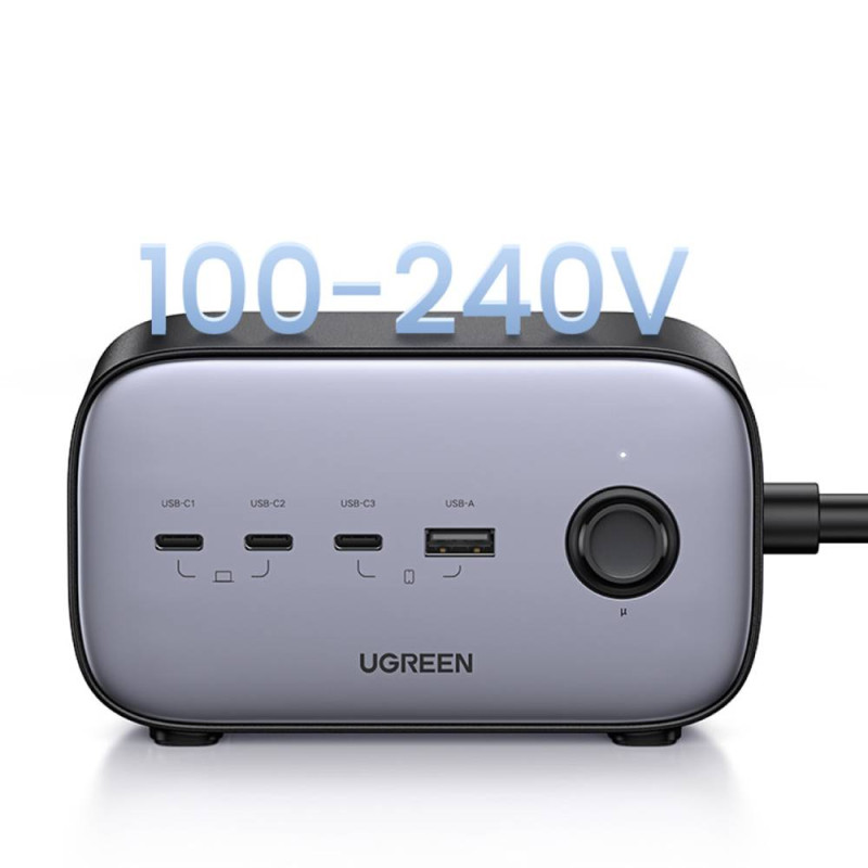 Зарядний пристрій 4xUSB 100W Nexode Pro (3хUSB-C+USB-A+2xSchuko) CD270 Ugreen