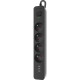 Power filtr 1,5м Defender SFS 133, 4 розетки, 3хUSB, чорний