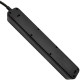 Power filtr 1,5м Defender SFS 133, 4 розетки, 3хUSB, чорний