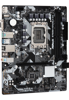 ASRock B760M-HDV/M.2 D4 (1700/B760, 2*DDR4, 1xPCIex16, 4xSATAІІІ, 3xM.2, GLan, 7.1ch, mATX)