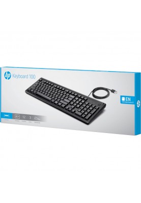 Клавіатура HP 100, дротова, чорна