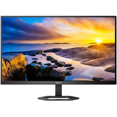 TFT 27" Philips 27E1N5300AE, IPS, 75Hz, 1 ms, HDMI, DP, USB-C, USB-hub, HAS, Pivot, колонки, чорний