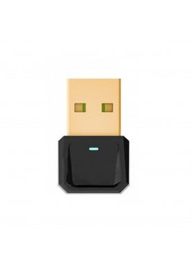 Адаптер Bluetooth USB adapter 5.0, чорний, RTL