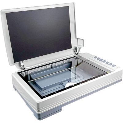 Сканер А3 Plustek OpticPro A320E (800x800 dpi, 48 bit, 7,7 стор/хв, планшетний, сірий)