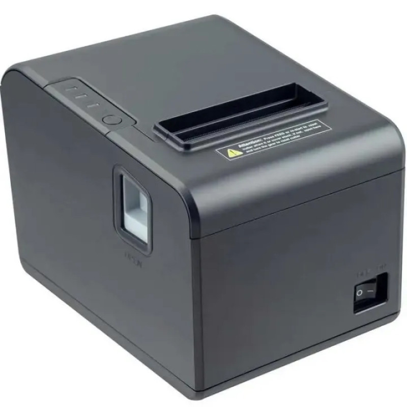 Друкарка чеків Xprinter XP-Q804S (термодрук, 260мм/с, стрічка 80мм, USB+Serial+Lan,авторізак,чорний)