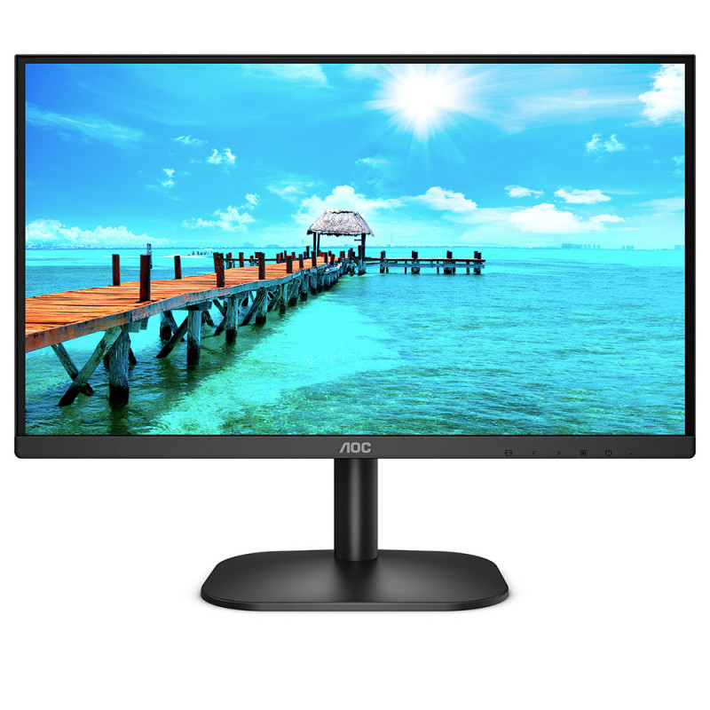 Монітор TFT 21.5" AOC 22B2QAM, VA, 75Hz, HDMI, D-Sub, DP, колонки, чорний