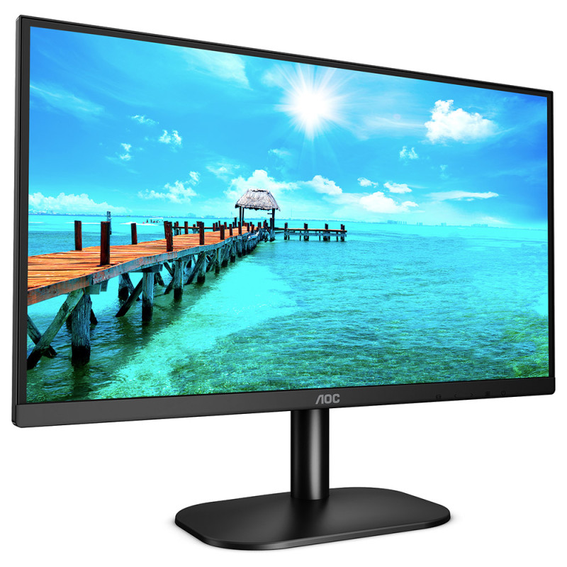 Монітор TFT 21.5" AOC 22B2QAM, VA, 75Hz, HDMI, D-Sub, DP, колонки, чорний
