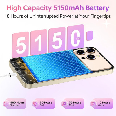Смартфон Oukitel P1 Pro 6.7" FHD+ /8GB/512GB/ G100 /5150mAh/ 50+32Мп / Black
