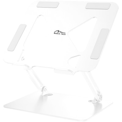 Підставка для ноутбука Laptop Stand 10-17" Aluminum Alloy Media-Tech біла