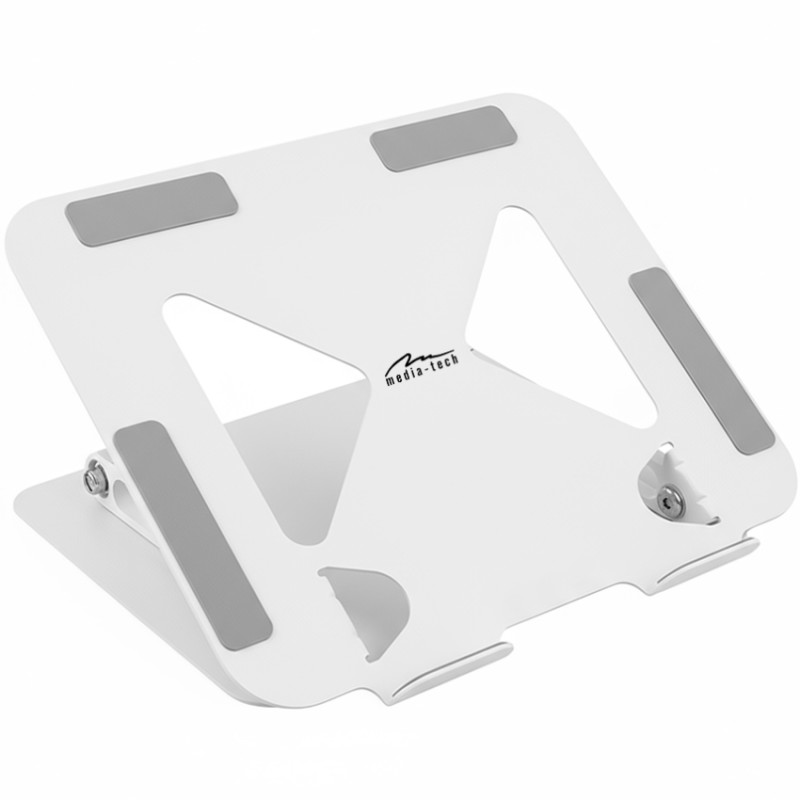 Підставка для ноутбука Laptop Stand 10-17" Aluminum Alloy Media-Tech біла