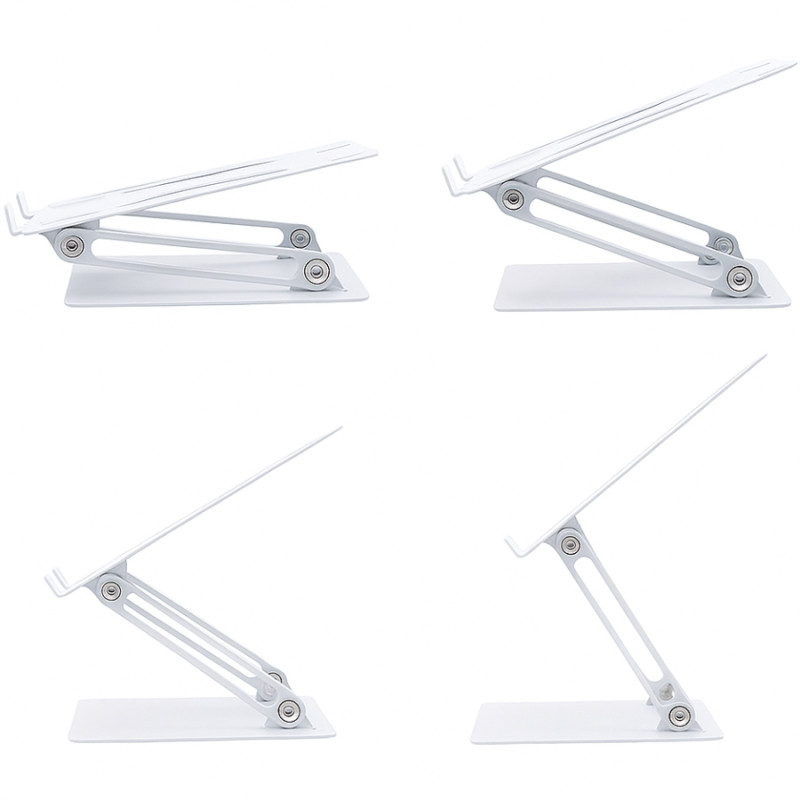 Підставка для ноутбука Laptop Stand 10-17" Aluminum Alloy Media-Tech біла