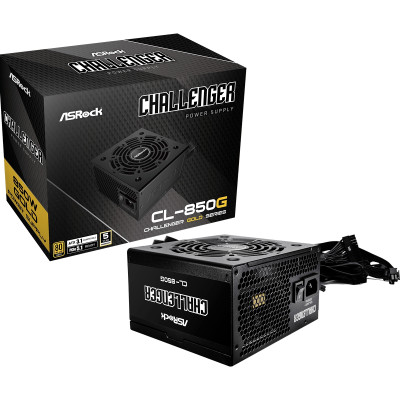 БЖ 850W ASRock Challenger CL-850G 120mm, 80+ Gold, Retail