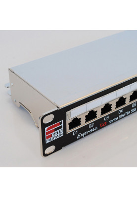 Патч-панель 19", 24xRJ45, FTP, Cat.5e, 1unit, Fibrain