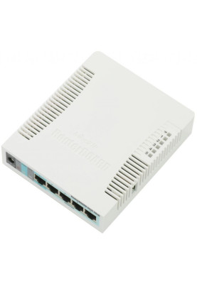 Маршрутизатор безпровідний Mikrotik Routerboard RB951G-2HnD, 2.4Ghz 1000mW AP, 5xGigabit Ethernet, USB, 600MHz CPU, 128MB RAM
