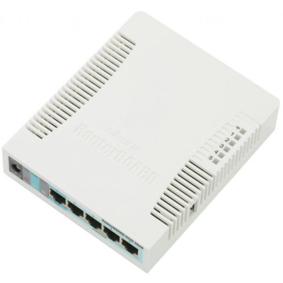 Маршрутизатор безпровідний Mikrotik Routerboard RB951G-2HnD, 2.4Ghz 1000mW AP, 5xGigabit Ethernet, USB, 600MHz CPU, 128MB RAM